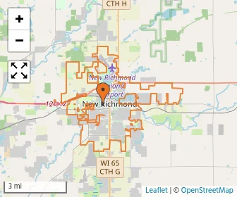 Area schools map